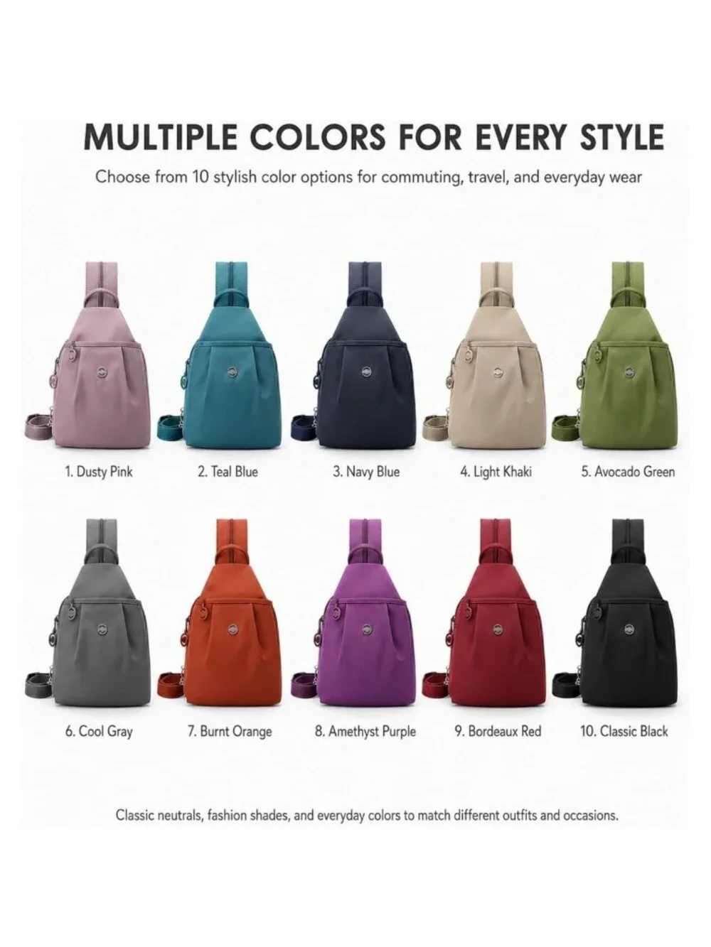 N/A sling backpack